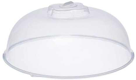 Gupcaqosjw Couvercle Micro-ondes Transparent Anti-éclaboussures, Protection Cuisson, Aération Vapeur Réglable, Compatible PP5 (22x22cm Ou 29x29cm)