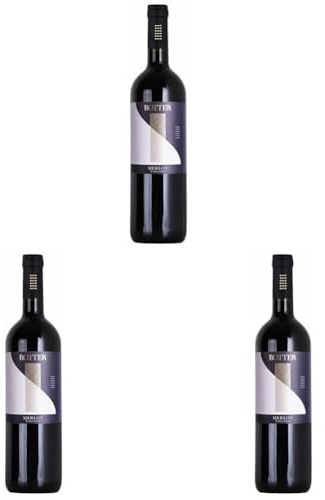 Merlot Veneto IGT - Bottiglia 750 ml, Alcol 12% (Confezione da 3)