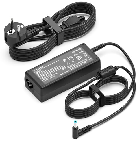 Caricatore 65W Compatibile con HP ProBook 440 450 EliteBook 840 850 | Alimentatore per HP EliteBook 840 G5 850 640 G5 450 G6 430 G7 745 G6 ProBook 440 450 Blue Tip 4,5×3,0mm Caricabatterie