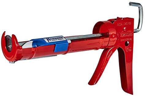 Newborn 102D Drip-Free Smooth Hex Rod Cradle Caulking Gun, 1/10 Gallon Cartridge, 10:1 Thrust Ratio