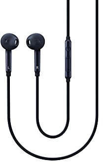 Samsung EO-EG920 - Auriculares in-ear oficiales para Galaxy S6 (micrófono, 3.5 mm, cable de 1.2 m), color azul oscuro/negro- Version española