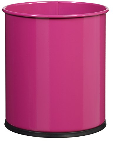 Rossignol 59825 Papea Corbeille à Papier Métal Rose 27 x 27 x 30 cm 15 L