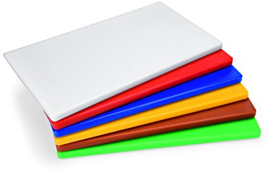 HACCP tagliere in polietilene – , con piedini antiscivolo in diversi colori (bianco, rosso, blu, giallo, marrone o verde) e due o tre diverse dimensioni/dimensioni: 50 x 30 x 2 cm/1 dimensioni 2: 60 x 40 x 2 cm/dimensioni 3 (solo bei Bianco): 60 x 40 x 3 cm, Polietilene, Rot, 60 x 40 x 2 cm