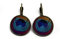 Ohrringe Retro-Ohrringe Harz Pfauenfeder blau rosa türkis orange Messing Bronze 2cm Geschenk personalisierte Noel Freund Muttertag Geburtstag Hochzeit Gast Valentinstag danke Herrin