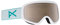 Anon Damen Insight with Spare Snowboardbrille, White/Silver Amber