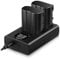 ENEGON EN-EL15/EL15C sostitutiva (2 pezzi) e caricabatterie Dual USB intelligente per Nikon ZF Z5 Z6 iii,Z250 ii,Z7 Z8 D7500, D7100,D500, D750,D780 D800, D810, D800E, D810A,D850