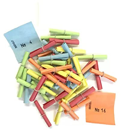PARTY DISCOUNT Sparpack Röllchenlose für Tombolas und Gewinnspiele Treffer bunt Nummer 501-1000