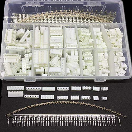 ARCELI 1220PCS 2,54 MM JST-XHP 2/3/4/5/6/7/8/9 Pin-Gehäuse und Pin-Sockelgehäusekit, Buchsen-Buchsenanschlüsse Steckeradapter-Steckersatz mit klarer Kunststoffbox