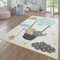 TT Home Teppich Kinderzimmer Kinderzimmerteppich Junge Mädchen Kinderteppich Modern Soft, Farbe: Creme, Größe:160x220 cm