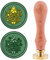 craspire Wachs-Siegel-Stempel Frohe Weihnachten, Schnee Siegellack Stempel Weihnachtsbaumgeweih Retro Holzstempel Wachssiegel 25 mm Abnehmbar Messingkopf Holzgriff Für Party Einladung Umschlag