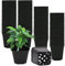 GGOUPTY Plastic Square Plant Pots 5 cm 100 Pcs Succulent Planter Nursery Pots for Flower Staring Seedling