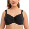 CASOLACE Donna Reggiseni Taglie Forti con Ferretto Minimizer Riducente Spalline Imbottite Schwarz 5D