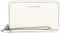 MICHAEL Michael Kors Women's Large Flat Phone Wristlet (Optic White)