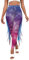 Meerjungfrau Leggings für Frauen 3D gedruckt Fischschuppen Hose mit Flossen Meerjungfrau Schwanz Kostüm Hohe Taille Drachen Print Legging, Rosa, M