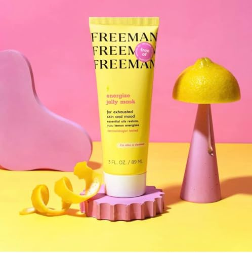 Yuzu Lemon Energize Jelly Mask by Freeman for Unisex - 3 oz Mask