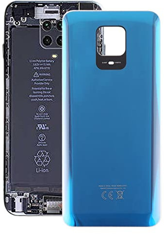 MDYH JBCTX TTYWW for Redmi Note 9S OEM Tapa Trasera de batería de Vidrio (Color : Blue)