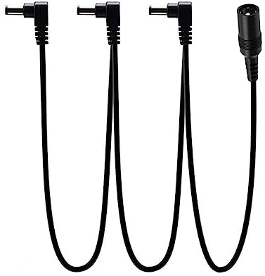 Guitar Pedal 9V Power Supply Splitter Cable, 3 Way Daisy Chain Cable, for Guitar Effects
