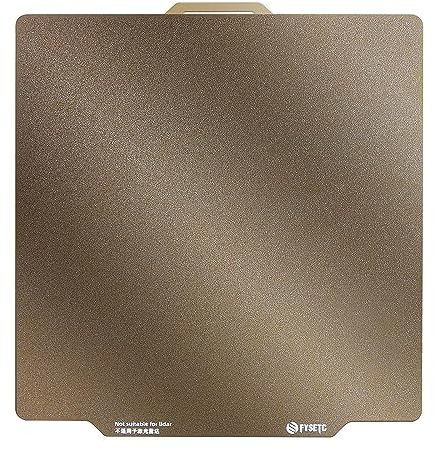 Bambu Lab X1 P1P doppelseitige strukturierte PEI-Platte, Bauplatte, 257,5 x 257,5 mm, flexibel, abnehmbare Federstahlplatte, Heizbettabdeckung für PLA, PETG, TPU-Filament, 3D-Druckerteile Toaiot