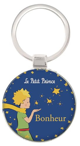 Porte-clés rond en métal de collection Le Petit Prince (Bonheur)