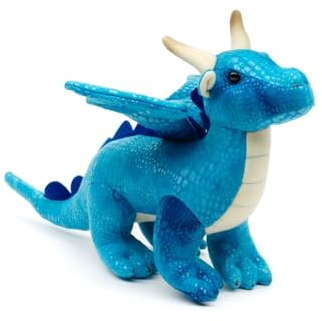 Teddys Rothenburg Kuscheltier Drache 20 cm blau Plüschdrache Plüschtier