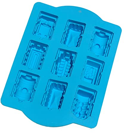 Kleine Zug-Kuchenform, antihaftbeschichtet, für Seife, Seife, Kinder, Dusche, Silikon-Backformen
