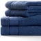 Euro Deco Towel Luxue Badezimmer-Set, 2 Badetücher 100 x 150 cm + 2 Handtücher 50 x 90 cm – 100 % Premium-Baumwolle/Superweich (blau, 2 Stück – 100 x 150 cm – 2 Stück – 50 x 90 cm)