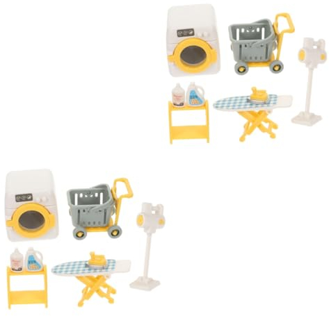TOYANDONA 2 Set Mini Lavatrice Giocattolo Giocattoli Per Bambini Finta Giocattolo Finta Gioca Giocattolo Mini Mobili Mini Lavatrice Giocattolo Mini Simulata Lavatrice Mini
