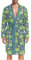 ZZXXB Frosch und Krone Herren-Nachtwäsche, leicht, langärmelig, Spa-Bademantel mit Taschen, M-XL, grün, L