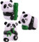 Gogogmee 3St entzückendes Squeeze-Spielzeug stressabbau Spielzeug dekompressionsspielzeug Dekompressionspanda Panda-Modell Kinderspielzeug Spielzeuge kleines Panda-Spielzeug Gastgeschenke