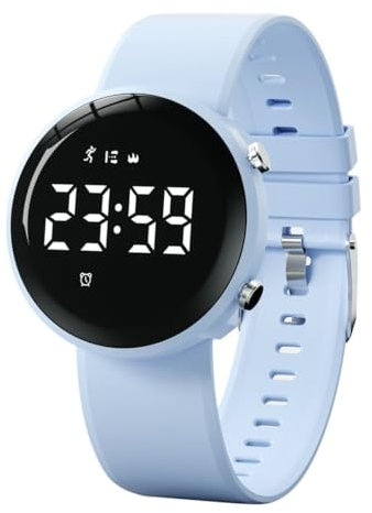 BEN NEVIS Kinderuhr-Digital Armbanduhr für Mädchen Jungen-Silikonarmband,Schrittzähler ohne app und Handy,Distanz,Kalorien,2 Wecker,Stoppuhr, Datum