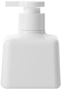 Valcla Soap Dispenser Small Square Bottle With Pump Soap Dispenser Portable Plastic Refill Empty Bottles Bathroom Lotion Bottle(White,200ml)