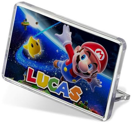 Personalised ANY NAME M-rio funny Video Gamer, Gaming Enthusiast Gift for Kids,Back to School, Fridge Magnet.