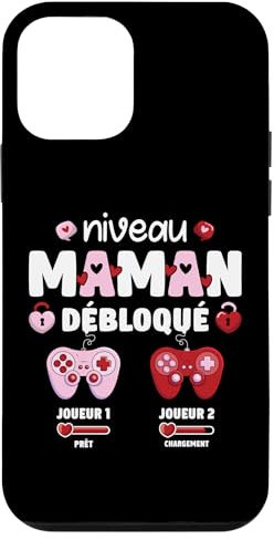 Enceinte Maman Niveau Maman Débloqué Geek en Cours 2025 Coque pour iPhone 12 mini