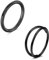 LAURITAMI 2 Stück Nasenpiercing Ring Chirurgenstahl 20G Dünn Doppelter Nasenpiercing Ring Schwarz, Septum Clicker Ring, 10mm Helix Conch Knorpel Tragus Nasenpiercing Schmuck