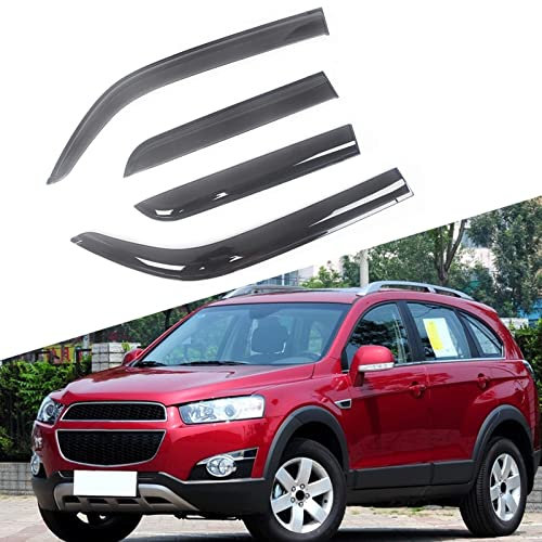 LIULAOGEN Maßgeschneidert Auto Windabweiser für Chevrolet Captiva 2006-2016,Auto Seitenfenster Regenschutz Regenabweiser,Seitenfenster Regenabweiser Zubehör