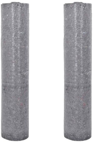 vidaXL Painter Fleeces - Non-Slip Protective Covers 2 pcs 2532 cm x 100 cm - Grey, nonwoven Fabric with PE Film