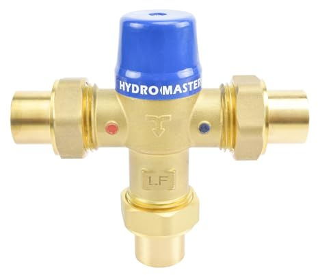 Hydro Master Thermostat-Mischventil, LF-Messing-Konstruktion, Temperaturregelung, 3/4 Zoll Schweiß