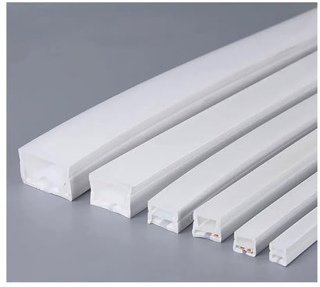 C en Silicone Néon 1 À 5 M/pièces Tube Flexible en Silicone Profilés LED Boîtier Encastré Ruban Étanche IP67 Décoration Extérieure Bande Linéaire Lumières 1 Pièce (Farbe: T2020 für 18 mm