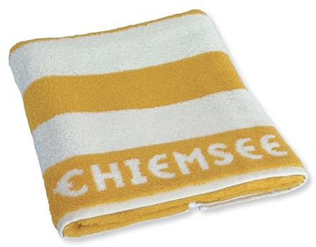 Chiemsee Jacquard-Duschtuch, Farbe Gelb, Größe 70x140 cm