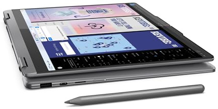 Lenovo - PC Portable 14'' OLED Tactile - Intel Core Ultra 7 256V - 16Go - 512Go SSD - Windows 11 - Clavier AZERTY rétroéclairé - ALU - 14ILL10 (2 en 1) + Stylet Yoga