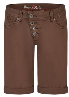 Buena Vista Damen Shorts Malibu Stretch Twill (DE/NL/SE/PL, Alphanumerisch, XS, Regular, Regular, kaffee)