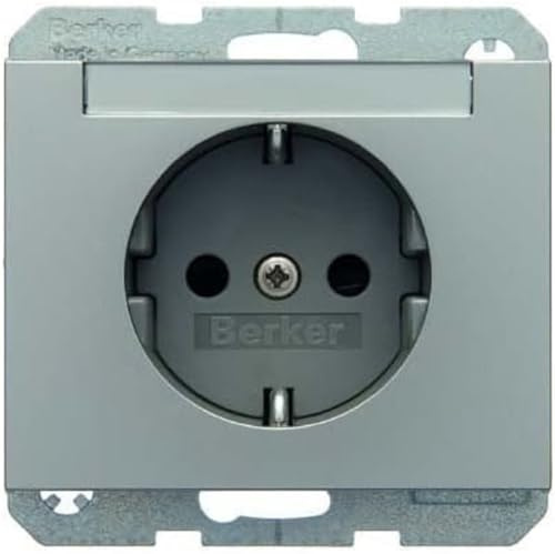 Hager K5 – Steckdose Strom mit Rotulo Rapido mit Gerät