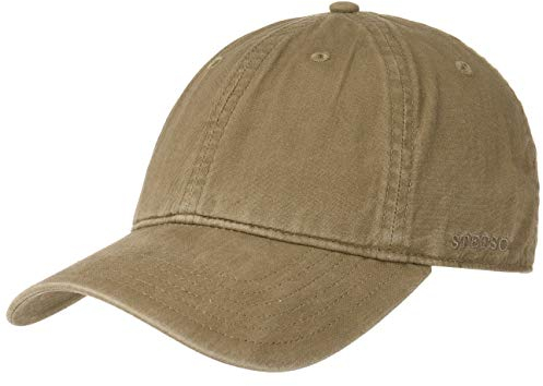 Stetson Ducor Sun Guard Fullcap Herren - Baseballcap aus Bio-Baumwolle (nachhaltig) - Frühjahr/Sommer - Cap mit Sonnenschutz UV 40+ - Basecap Stonewashed-Look - Outdoorcap Oliv XL (60-61 cm)