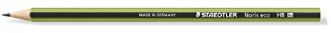Staedtler 180 30-HB Bleistift Wopex Noris Eco - HB ohne Radierer, grün-schwarz
