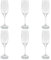 Set 6 calici flute vetro cucina casalinghi 210 cc bicchieri