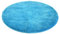 Kinzler J-10001/41 türkis Badematte, Mikrofaser, 90 cm rund