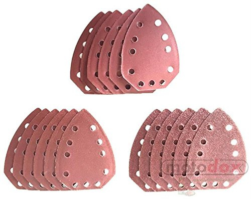 Schleifpapier Set 18 teilig passend für Parkside PHSZ 18 C3 IAN 114250