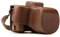 MegaGear MG1304 Ever Ready Leather Camera Case compatible with Canon EOS 250D, 200D (18-55mm) - Dark Brown