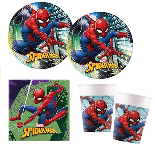 Procos- Set per Feste Spiderman Team Up, Cartone, 10118255