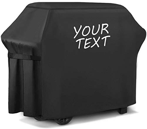 Ferocity Personalisierte Delux Grillabdeckung Top Qualität, Wasserdichter BBQ Schutz Outdoor Grill Garten Terrasse Dein Text Large 165 cm x 118 cm x 60 cm [084]